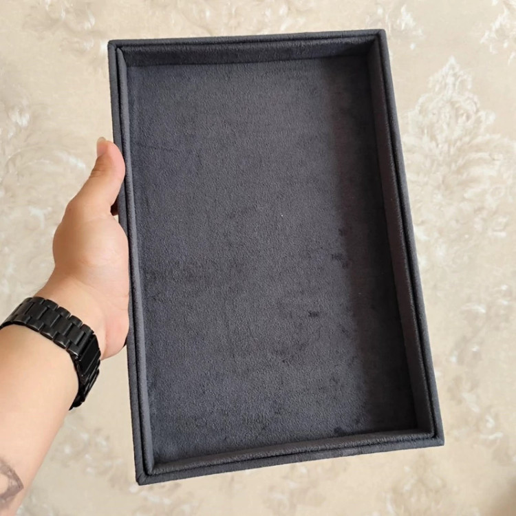 سینی بدلیجات رنگ طوسی تیره
