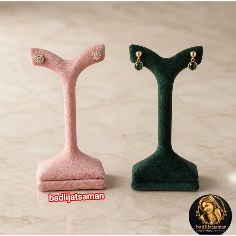 پایه گوشواره نخلی مخمل