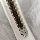 دستبند رولکس 12 میل نقره ای مشکی