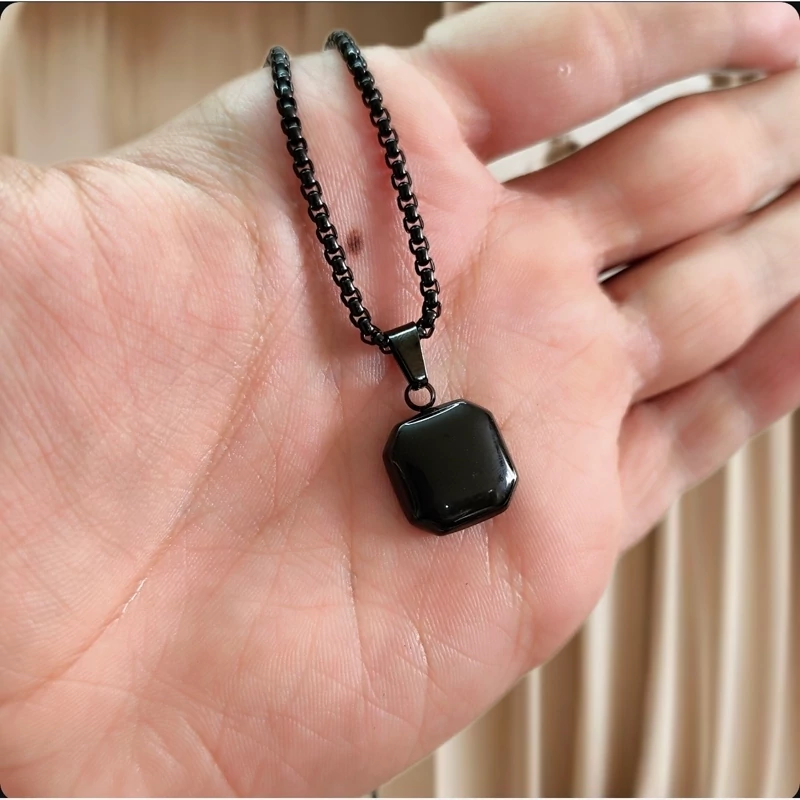گردنبند اونیکس مشکی اسپورت