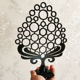 استند گوشواره طرح درخت رنگ مشکی
