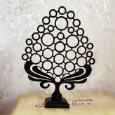 استند گوشواره طرح درخت رنگ مشکی