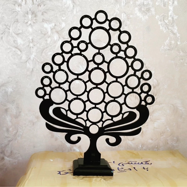 استند گوشواره طرح درخت رنگ مشکی