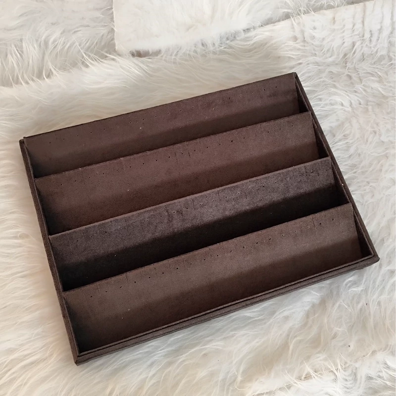 سینی و استند گوشواره رنگ طوسی تیره