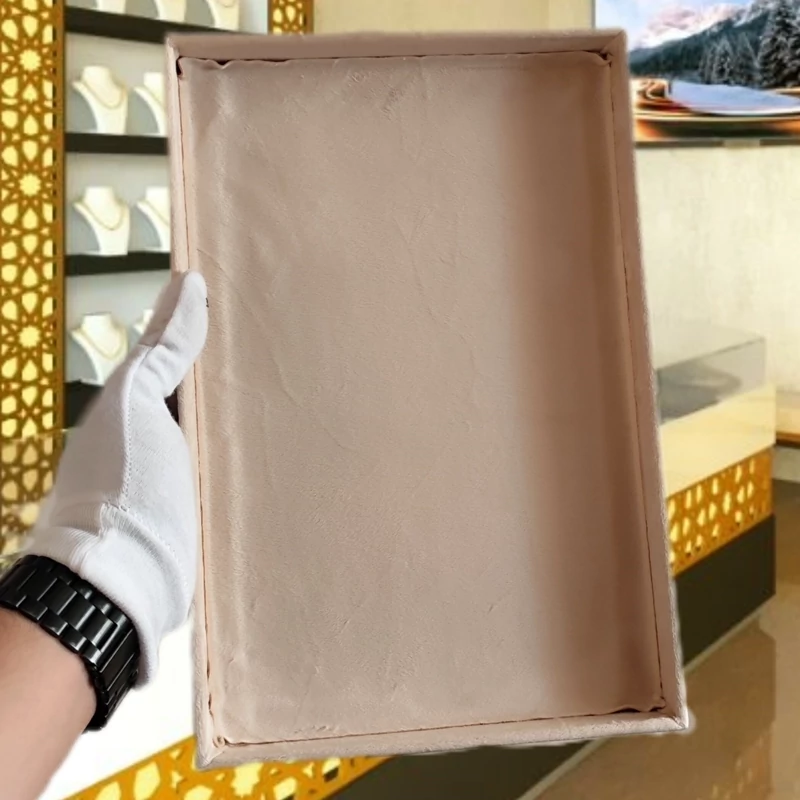 استند  ساده بدلیجات کرم تیره (سایز 20در 30)