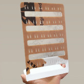 استند گوشواره دو کاره رنگ سفید