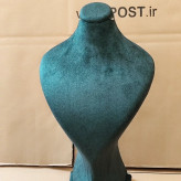 مانکن مخمل سبز طرح دار سایز 3