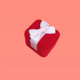 جعبه انگشتری پاپیون دار ( بسته 24 عددی)