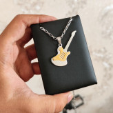 گردنبند گیتار الکتریک طلایی