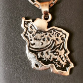 گردنبند ایران نقره ای