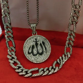 گردنبند الله دولاین فول نگین