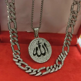 گردنبند الله دولاین فول نگین