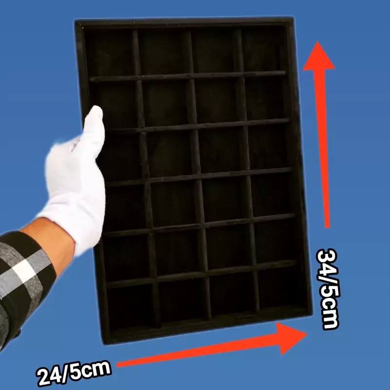 استند پلاک و جواهرات 24 خانه رنگ مشکی