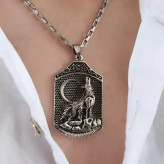 گردنبند گرگ مردانه