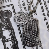 گردنبند ورساچه دو پلاکه