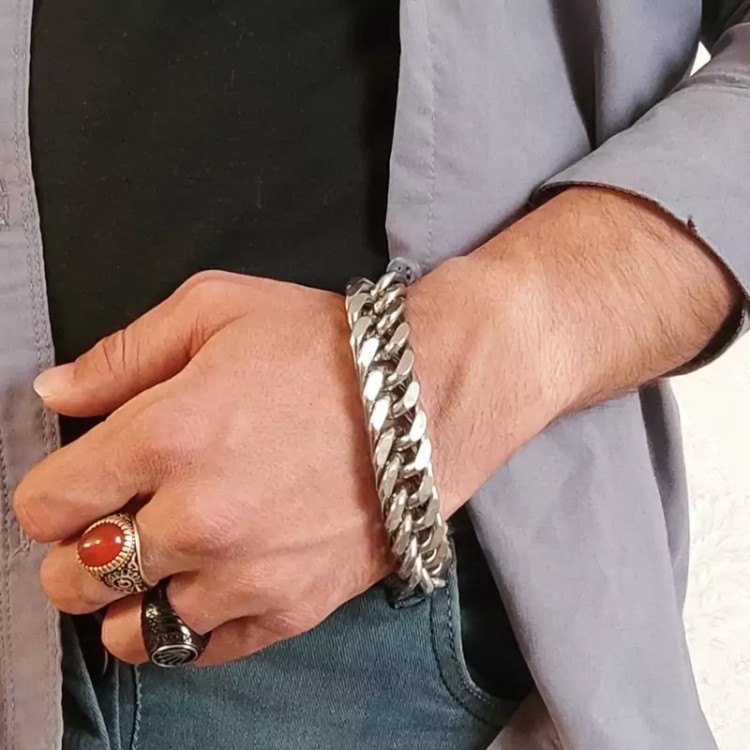 دستبند کارتیر استیل 16 میل مردانه