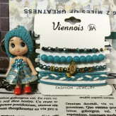 دستبند پک چهارتایی ابی طرح برگ هدیه (جاسویچی ابی)