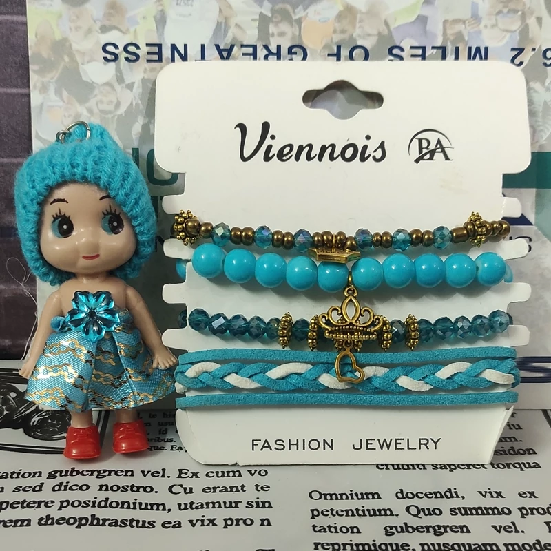 دستبند پک چهارتایی ابی هدیه(جاسویچی ابی)