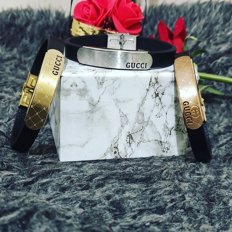 دستبند چرم gucci