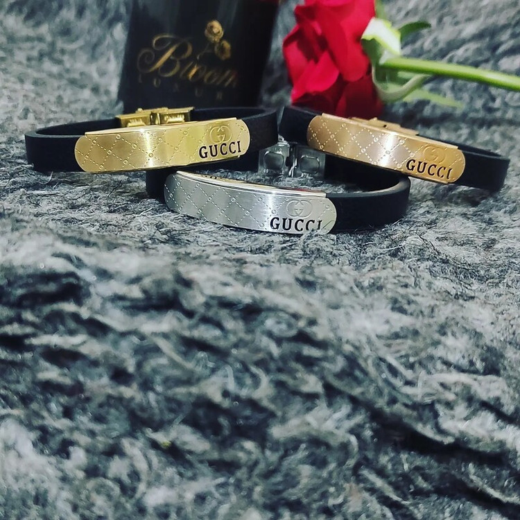 دستبند چرم gucci
