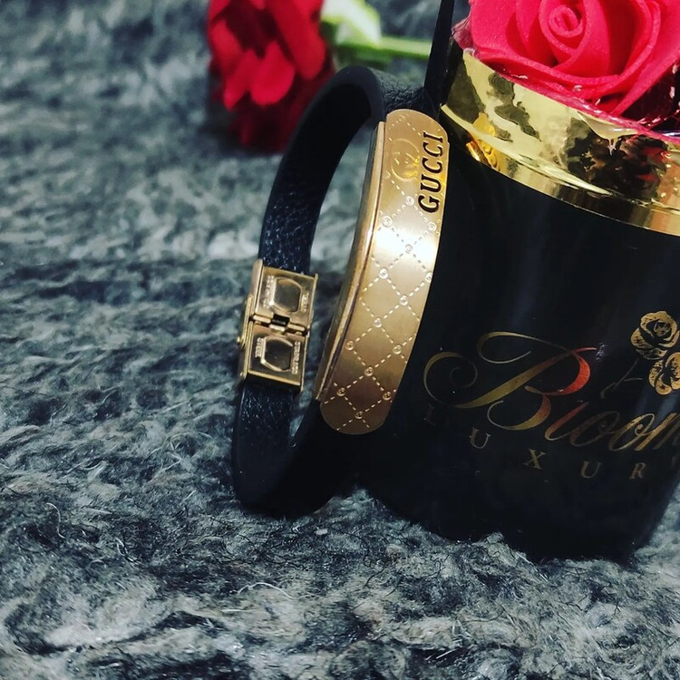 دستبند چرم gucci