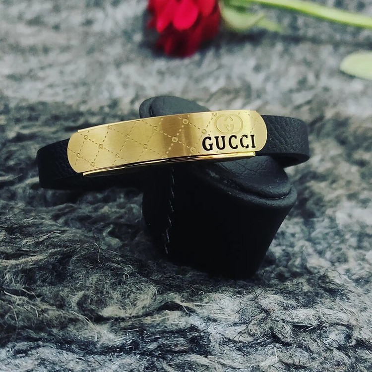 دستبند چرم gucci