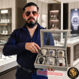 باکس و نظم دهنده ساعت 6 تایی دیدار رنگ طوسی روشن