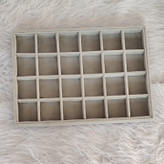استند و نظم دهنده 24 خانه مخمل رنگ طوسی روشن