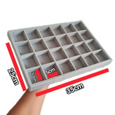 استند و نظم دهنده 24 خانه مخمل رنگ طوسی روشن
