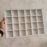 استند و نظم دهنده 24 خانه مخمل کرم روشن