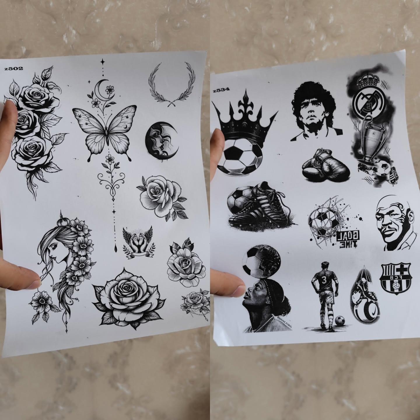 تتو موقت (دو عدد برگه آچار +محلول )
