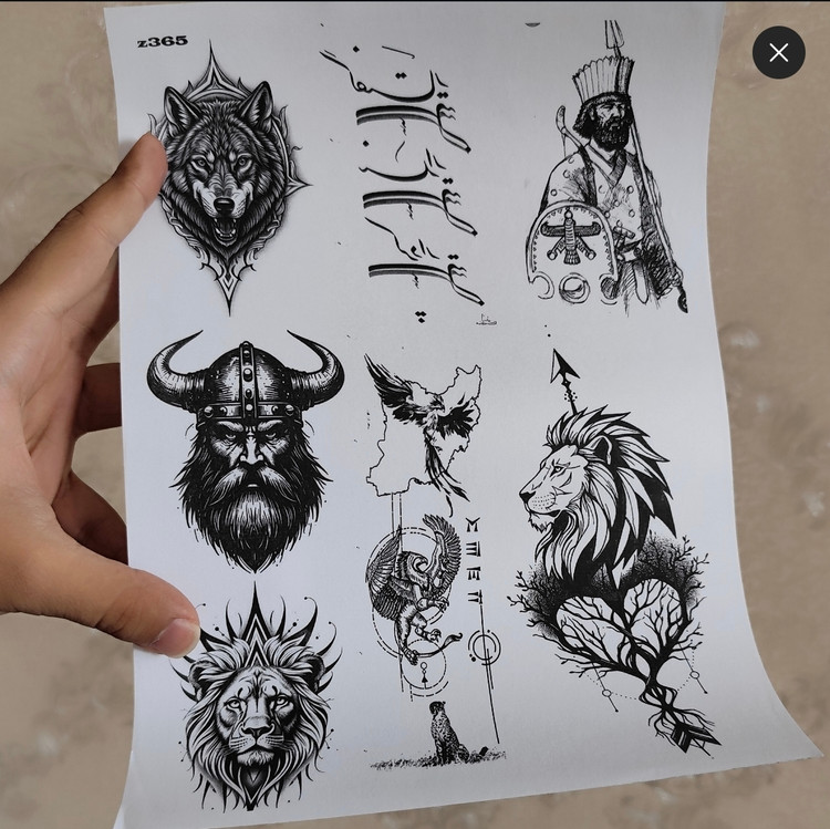 تتو موقت (دو برگه آچار +محلول )
