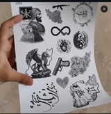 تتو موقت (دو عدد برگه آچار +محلول )