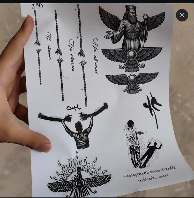 تتو موقت (دو برگه آچار +محلول )