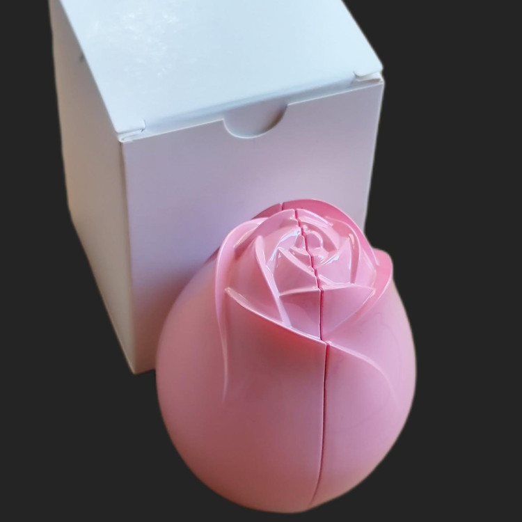 جعبه انگشتر طرح گل رنگ صورتی